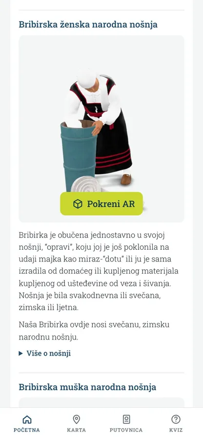 From the project · Bribir folk costume in AR